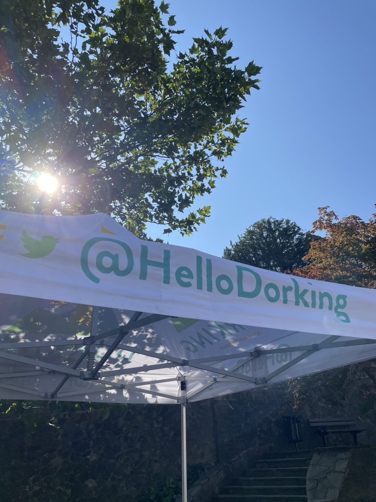 Hello Dorking tent