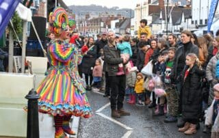 Live entertainment at Hello Dorking Christmas event
