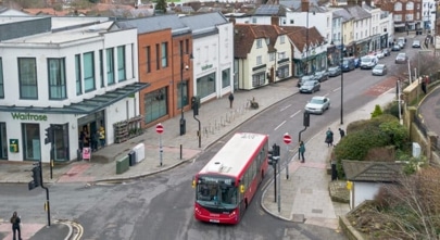 Buses serving Dorking town centre and surrounding areas