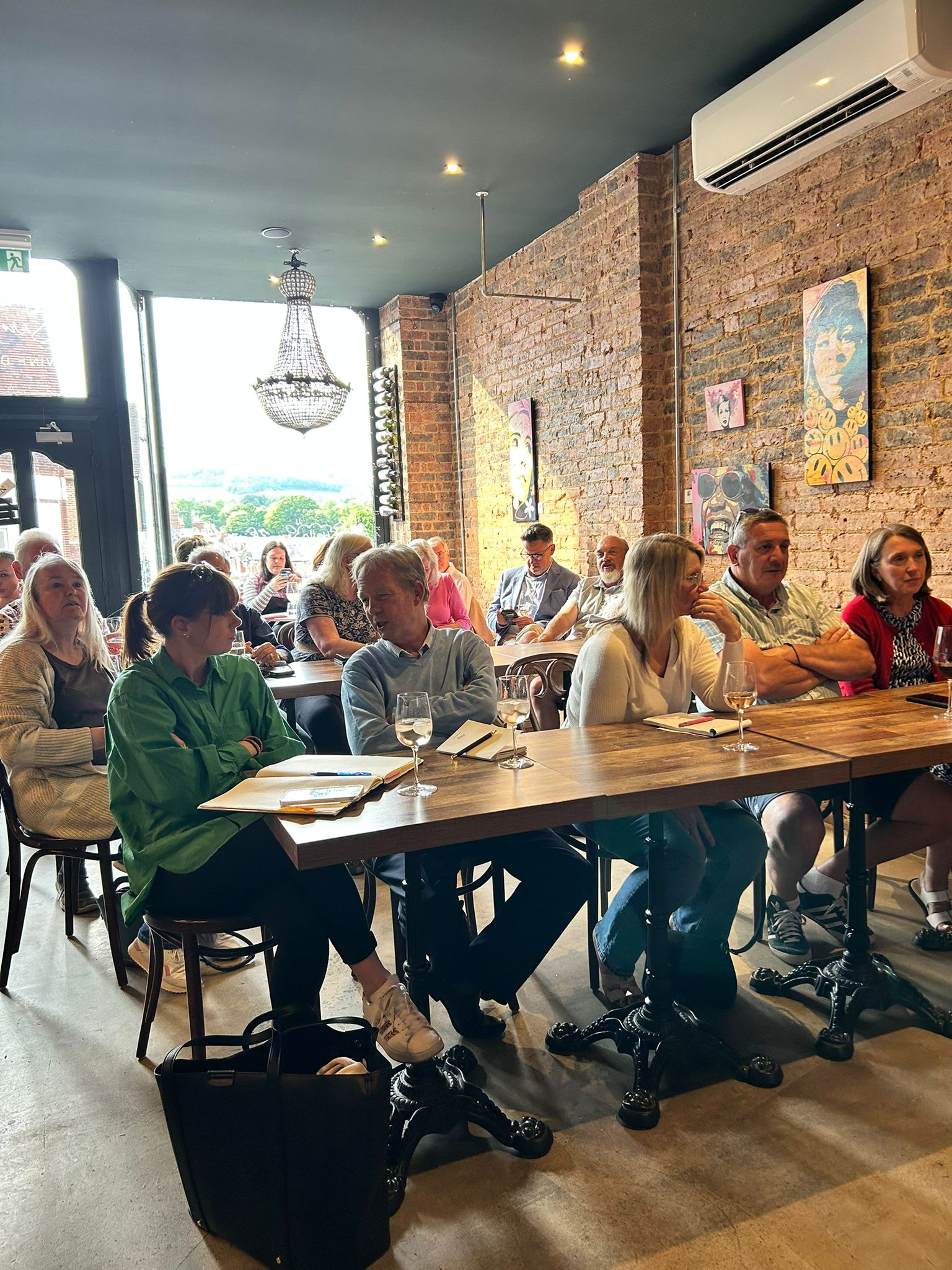 Business owners attending training session at Pippbrook House in Dorking