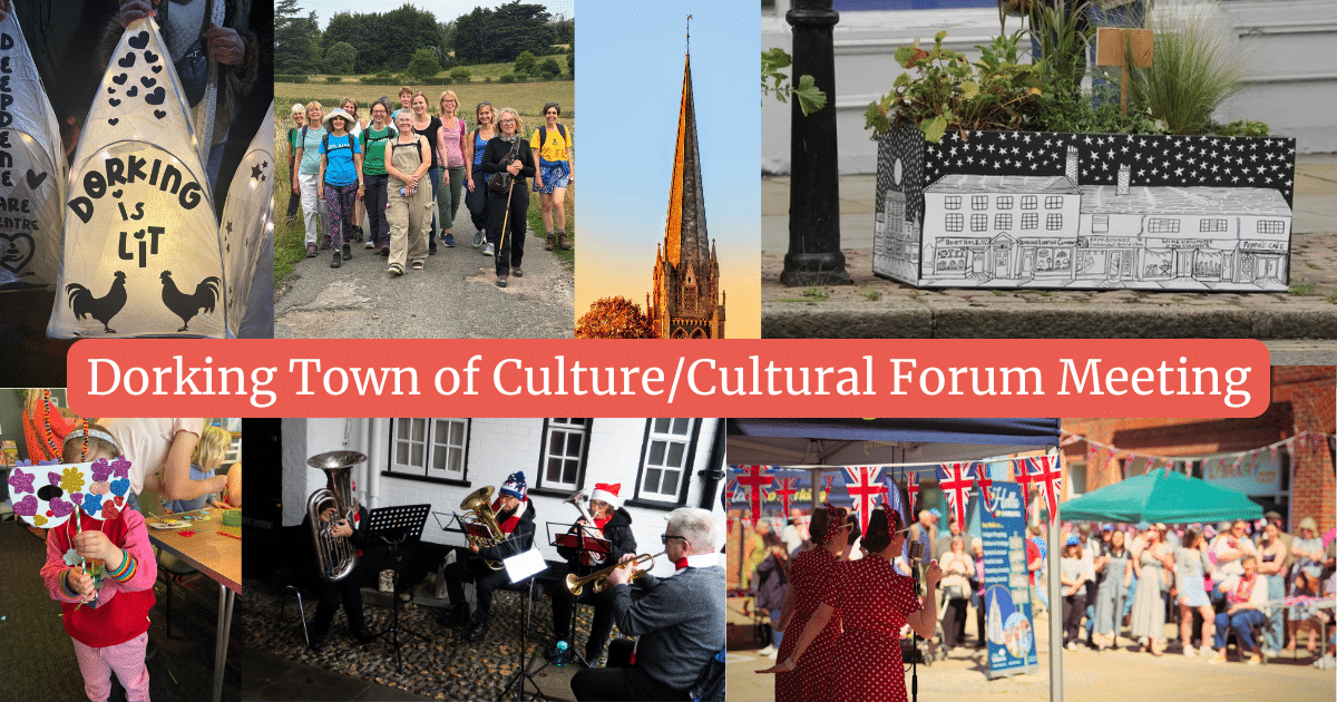 Community cultural meeting at Pippbrook House in Dorking, Surrey