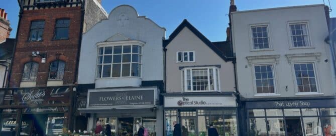 Interior of an independent shop in Dorking, Surrey