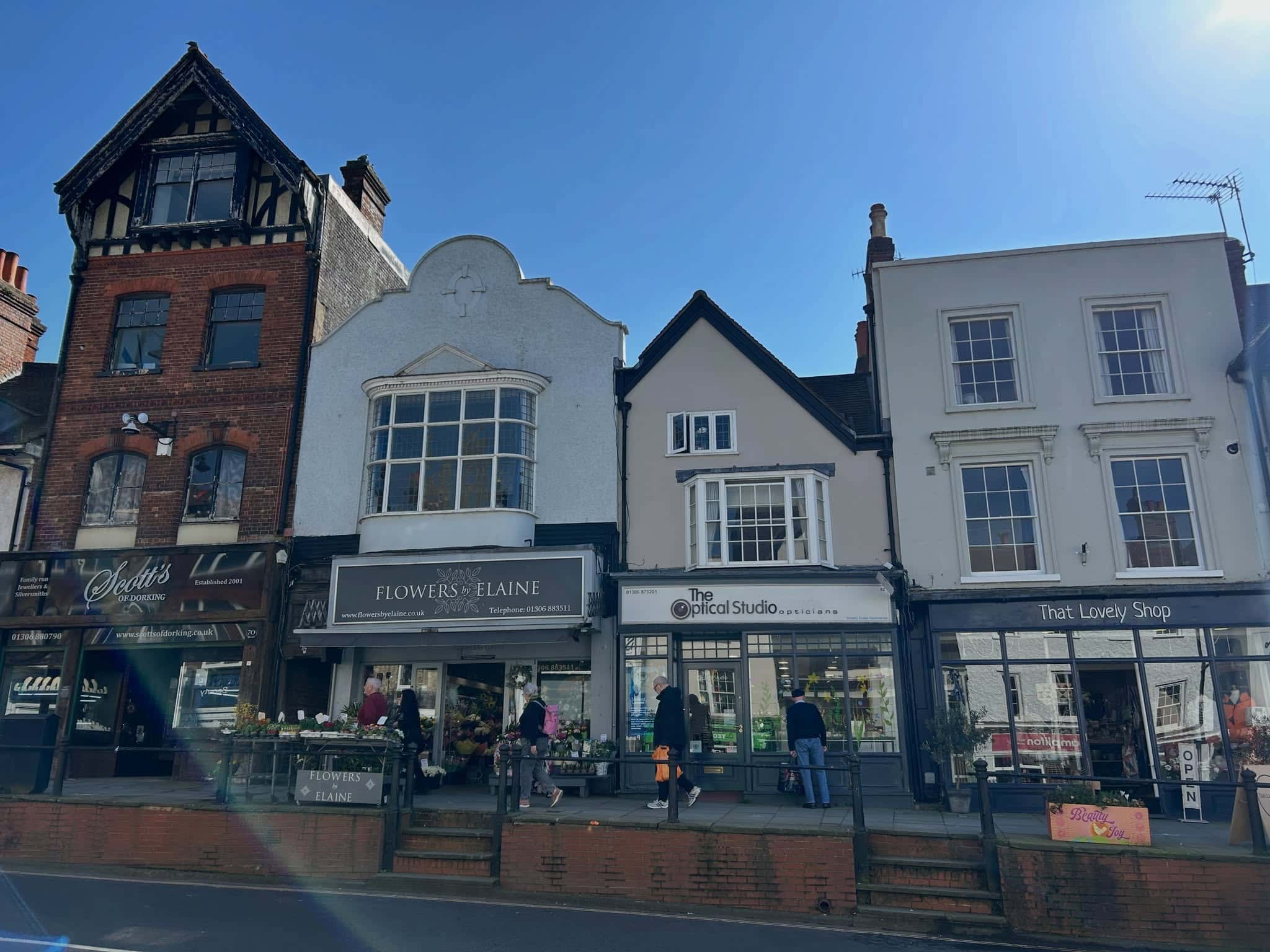 Interior of an independent shop in Dorking, Surrey