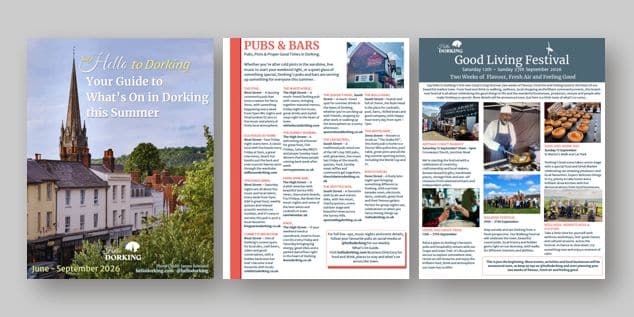 Summer guide for what’s on in Dorking, Surrey from June to September 2026