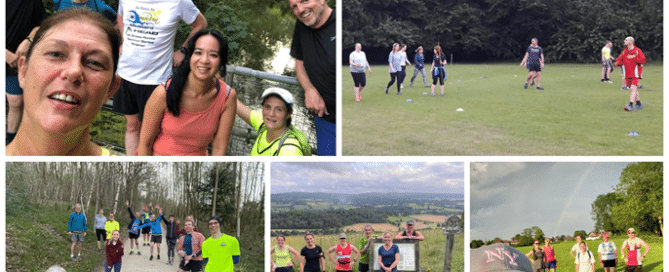 Dorking and Mole Valley Athletics Club walking and running social in Surrey.